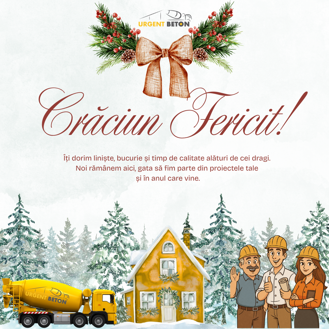 Craciun Fericit! Ganduri bune din partea Urgent Beton