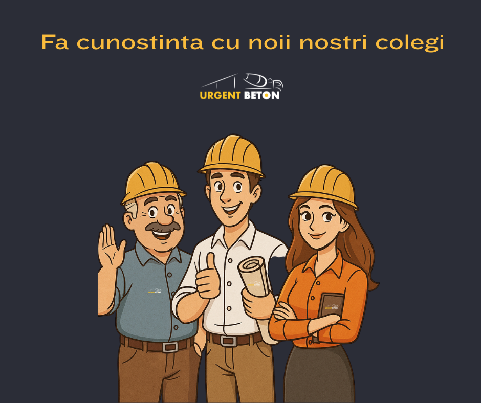 Fa cunostinta cu echipa Urgent Beton: Personajele care iti aduc betonul... cu zambetul pe buze!